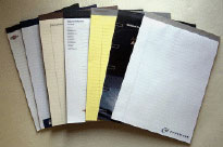 personalizedjournals.net, legal pads, customized pads, legal size